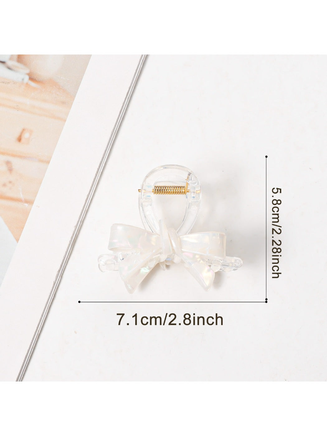 Beau - Macaron Colored Bow Shaped Claw Clip