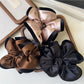 Gifty - Elegant Satin Velvet Edge Scrunchie