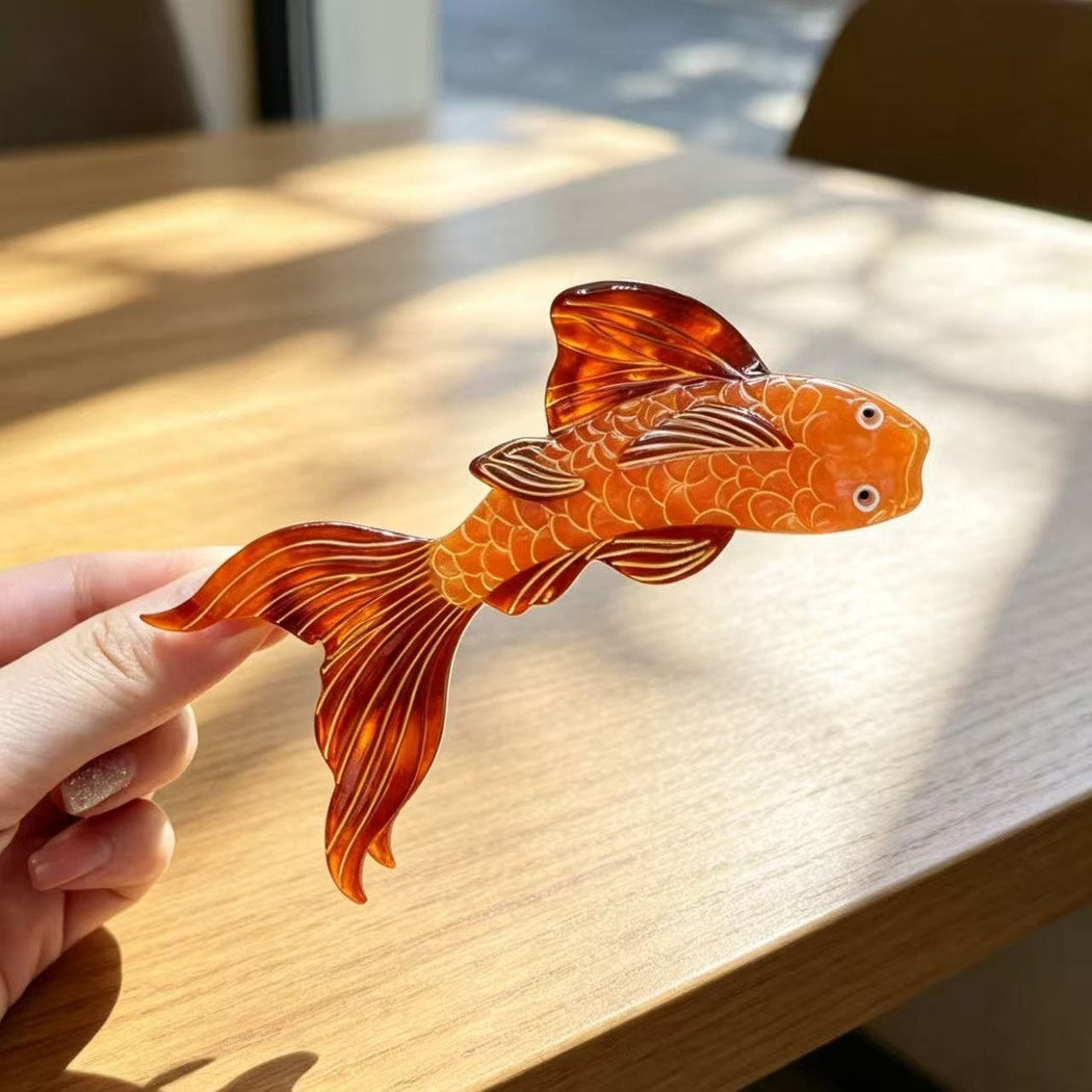 Beau - Koi Form Acetate Decorative Claw Clip