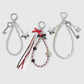 Keypus - Key and Bow Beaded Design Keychain