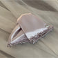 Beau - Satin Look Beaded Triangle Claw Clip