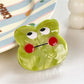 Beau - Playful Face Design Acetate Claw Clip