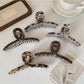 Beau - Vintage Marbled Crisscross Claw Clip