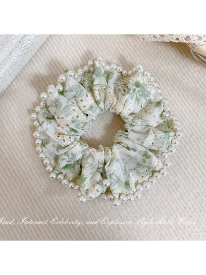 Gifty - Elegance Flower Lace Scrunchie