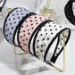 Gifty - Polka Dot Wide Fabric Trimmed Headband