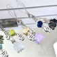 Keypus - Alloy Accent Star Fish Bag Charm Keychain