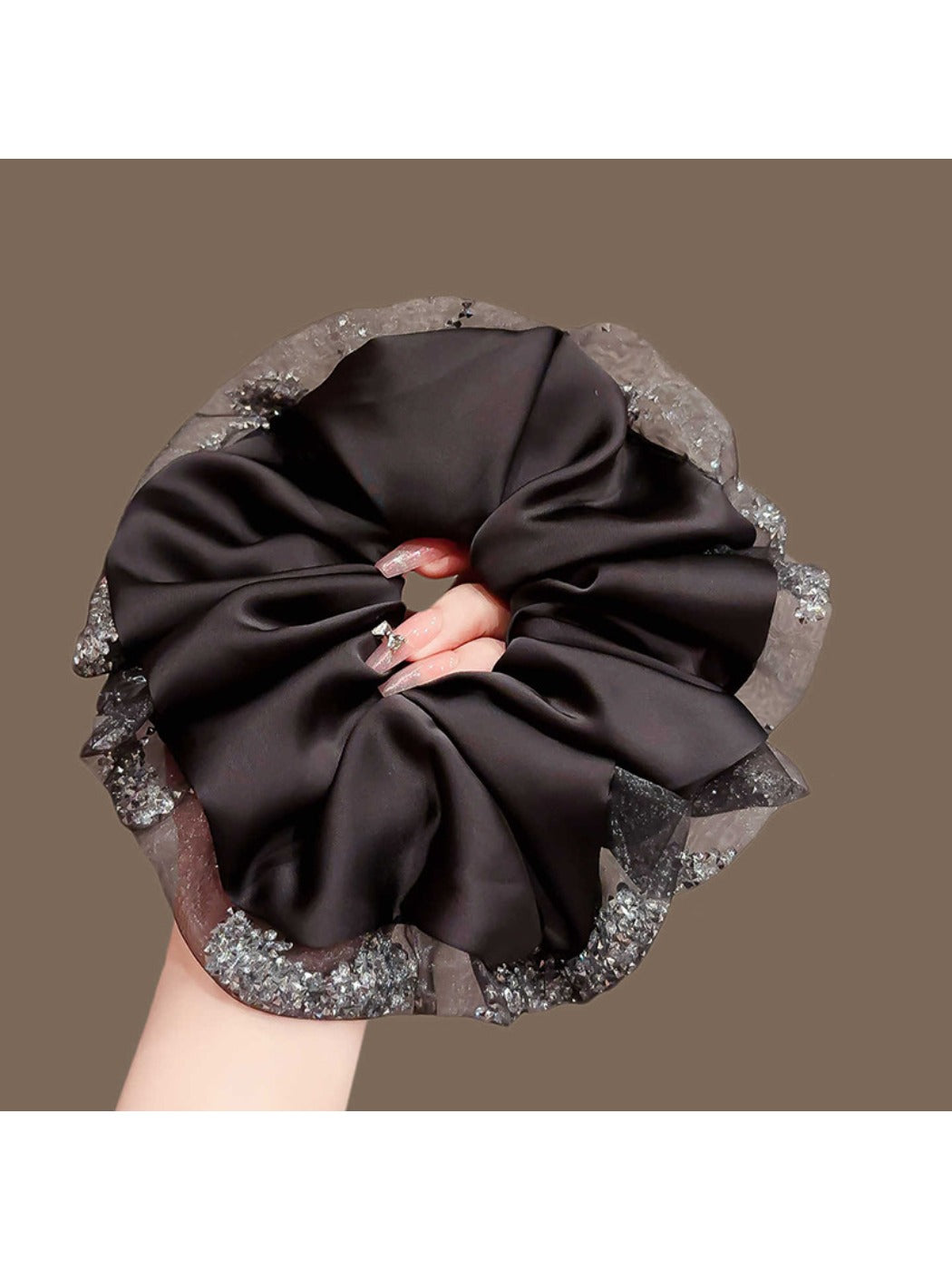 Gifty - Glittering Rhinestone Hair Scrunchie