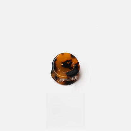Beau - Smiley Face Acetate Claw Clip