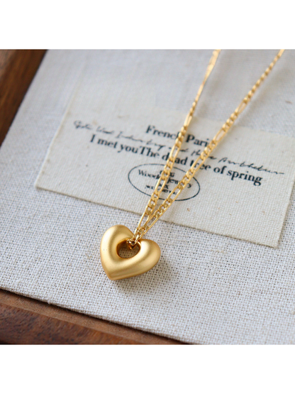 Earedge - Geometric Heart Design Fashion Earrings