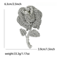 Brovia - Two Tone Rose Flower Alloy Brooch Pin