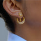 Earedge - Minimalist Star And Moon Earrings
