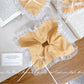 Gifty - Yellow Plaid Hair Tie with Lace