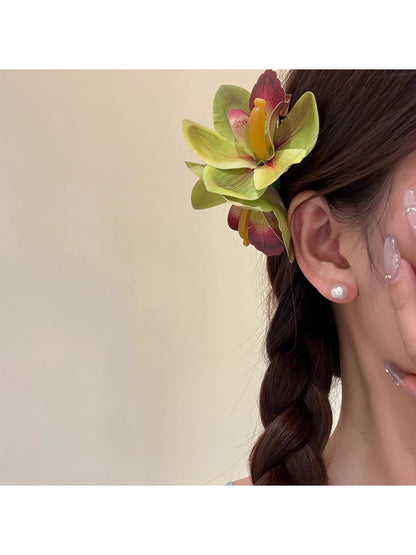Beau - Bohemian Orchid Hair Clip
