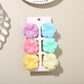 Beau - Glossy Floral Plastic Alloy Claw Clip Set