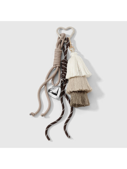 Keypus - Retro Bow Tassel Flower Keychain Bag Charm