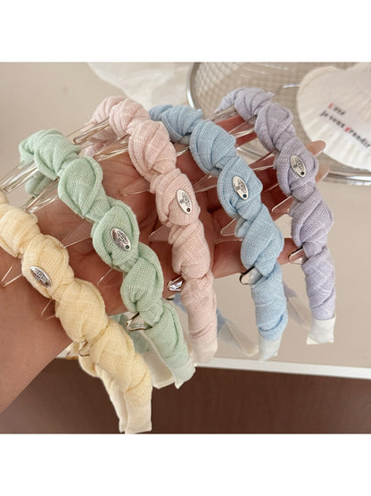 Gifty - Textured Toothed Curved Wrapped Headband