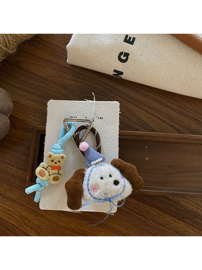 Keypus - Blue Puppy Bag Charm Keychain