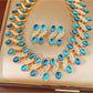 Nozari - Vintage Oval Rhinestone Necklace and Earrings