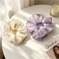 Gifty - Embroidered Floral Mesh Ruffle Edge Scrunchie