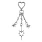 Keypus - Retro Style Hollow Heart Chain Bag Charm Keychain