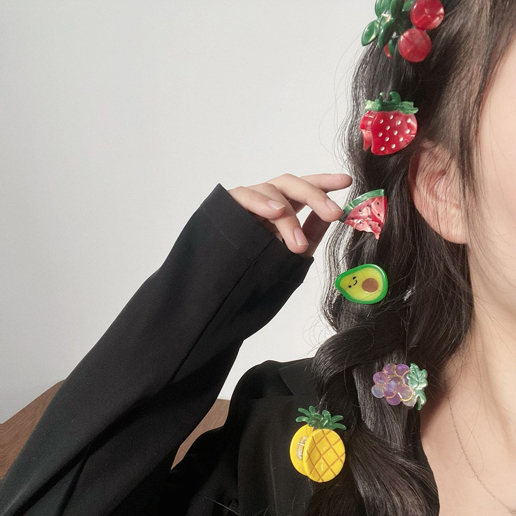 Beau - Glossy Fruit Shape Fashion Claw Clip