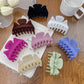 Beau - Solid Plush Textured Fashion Claw Clip