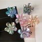 Beau - Iridescent Petal Plastic Flower Claw Clip