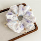 Gifty - Floral Polyester Fabric Ponytail Scrunchie