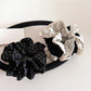 Gifty - Elegant Satin Polka Dot Scrunchie