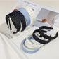 Gifty - Polka Dot Pleated Fabric Wide Edge Headband
