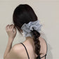 Gifty double layer ruffled scrunchie displayed on a white background