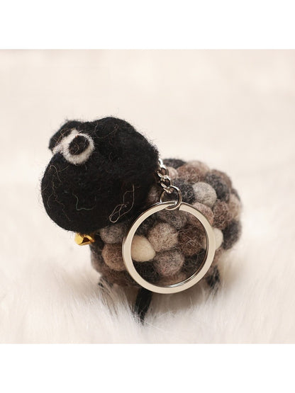 Keypus - Adorable Felt Sheep Keychain Plush Toy Cute