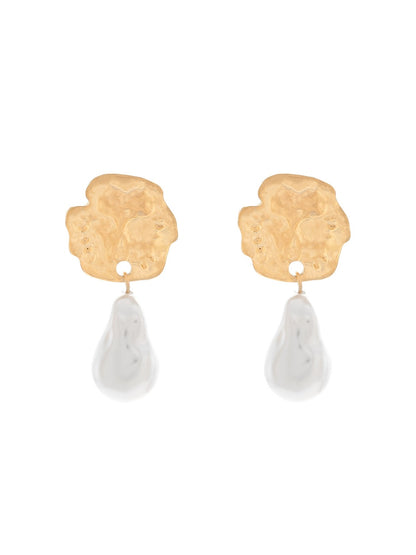 Earedge - Round Textured Statement Earrings