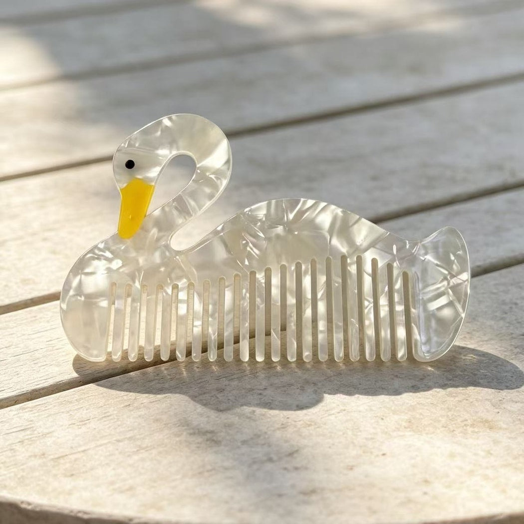 Camerow - Cute Acetate Animal and Food Hair Comb