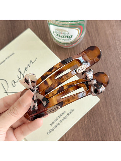 Beau - Bow Arc-Shaped Bar Hair Clip
