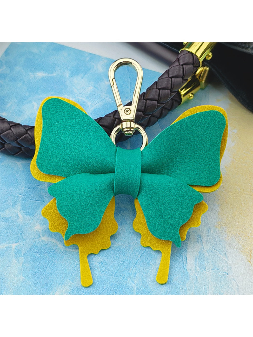 Keypus - Cartoon Butterfly Bag Charm Alloy Keychain