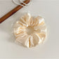Gifty - Polyester Satin Look Mesh Trim Scrunchie