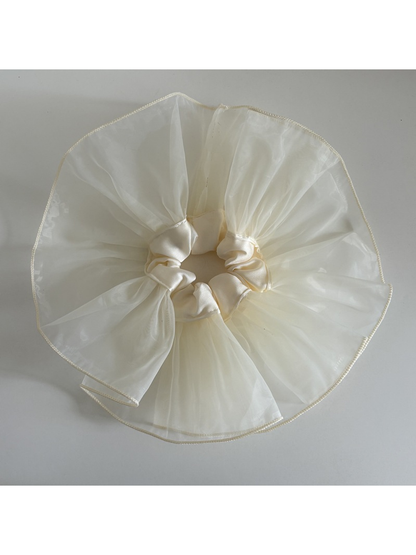Gifty - Sheer Ruffled Ballet Style Hair Scrunchie