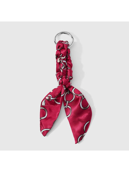 Keypus - Y2K Twisted Scarf Detail Alloy Keychain Bag Charm