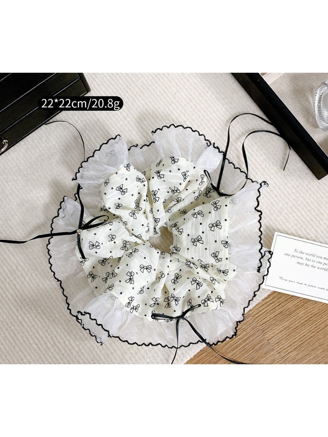 Gifty - Elegant Bow Pattern Scrunchies for Women Lace