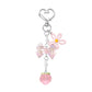 Keypus - Sweet Pink Star and Peach Keychain