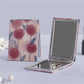 Mirroray Oil Painting Tulip Vanity Face Mirror color options including Pink