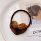 Gifty - Candy Color Heart Acetate Hair Ties Ponytail