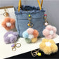 Keypus - Colorful Plush Flower Bag Charm Keychain