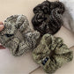 Gifty - Thick Tweed Hair Scrunchie
