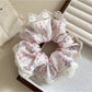 Gifty - Lace with Floral Print Scrunchie