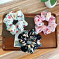 Gifty - Floral Chiffon Look Elastic Ponytail Scrunchie