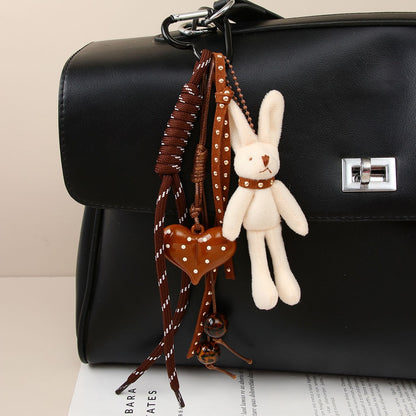 Keypus - Cartoon Rabbit Heart Pendant Bag Charm Keychain
