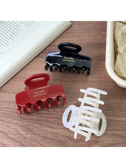 Beau - Medium Lettered Hair Claw Clip