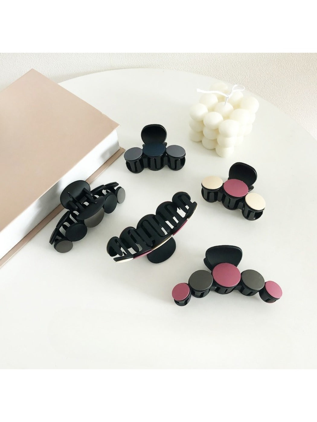 Beau Novel Creative Hair Clip in beige with a unique geometric design